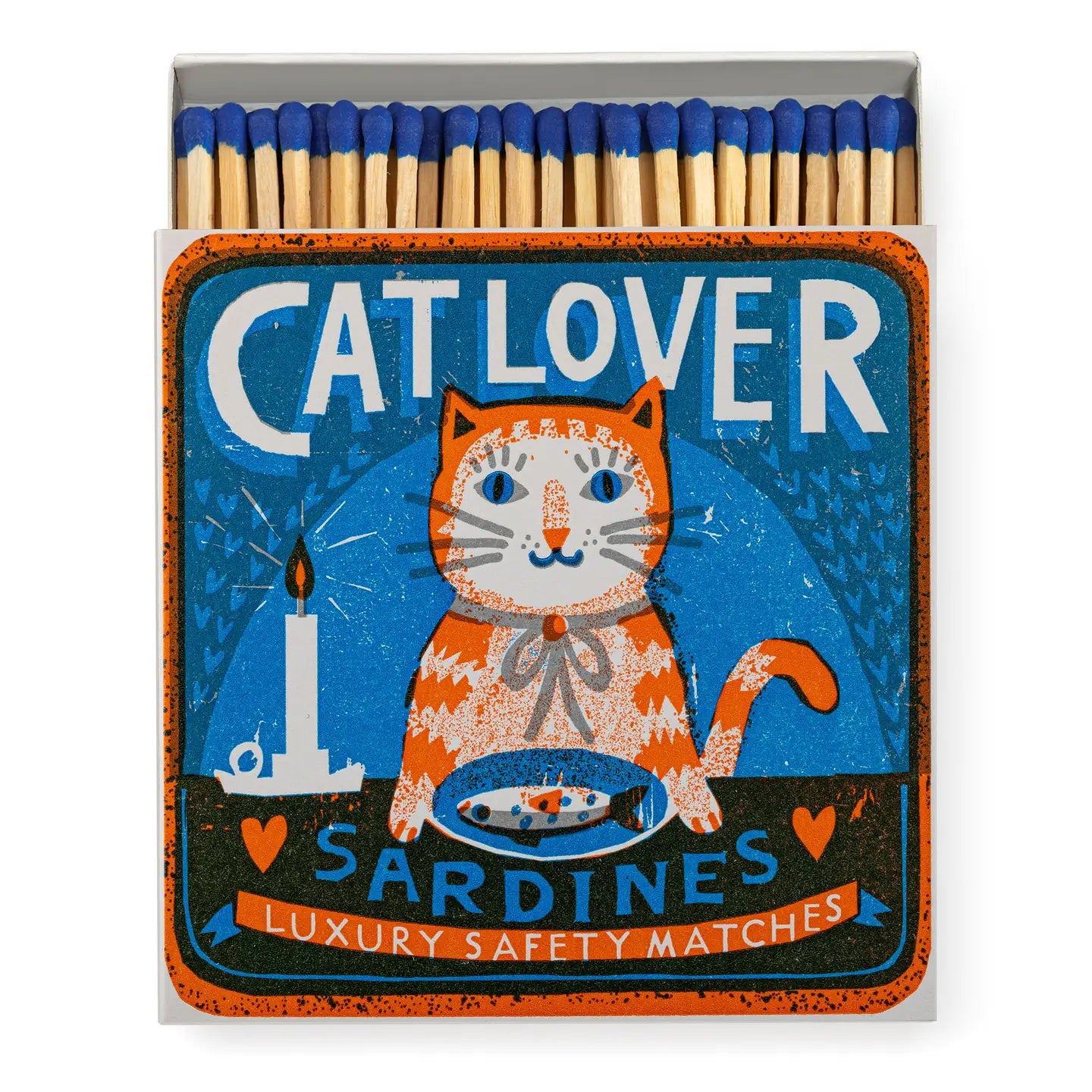 Cat Lover Sardines | Square - Safety Matches