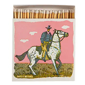 Pink Cowboy | Square - Safety Matches