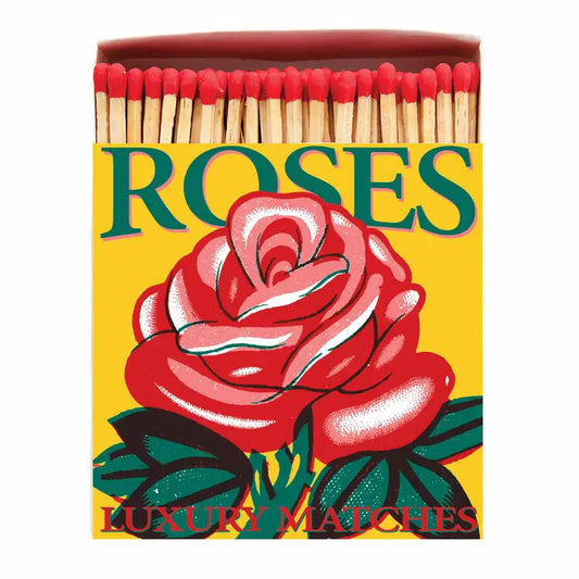 Red Rose | Square - Safety Matches